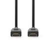 CAVO HDMI NEDIS CVGT34001BK10 ALTA VELOCITA' CON ETHERNET, 1080p@60Hz, eARC, 10.2 Gbps, CONNETTORE 1 HDMI MASCHIO  - CONNETTORE 1 HDMI MASCHIO 1m